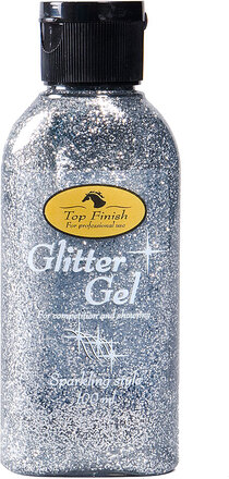 Kimallegeeli Top Finish Glitter Gel – Hopeanvärinen