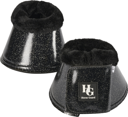 HorseGuard Lulu Glitter Bell Boots - Black (L)