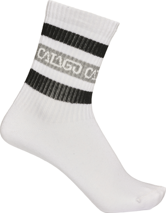 CATAGO Polly Logo Mid Length Socks - White (41-46)