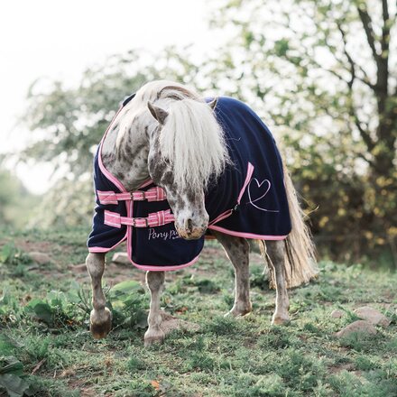 Jacson Fleecetäcke Pony Pals - Blå/Rosa (125 cm)