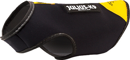 Julius-K9 IDC® Neoprene Hundjacka - Svart/Gul (XL)