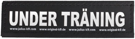 Julius-K9 Kardborremärke till Powerharness - UNDER TRÄNING (Liten 11x3 cm)