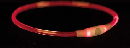 Trixie Blinkande halsband USB - L/XL Multifärg