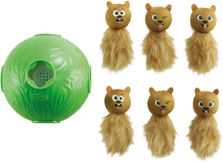 Dog Snuffle N' Treat Ball Puzzle, Grön av Nina Ottosson