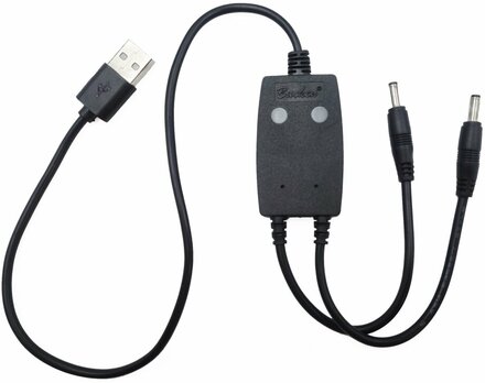 USB-A laddkabel till litiumbatterier på 7,4 V
