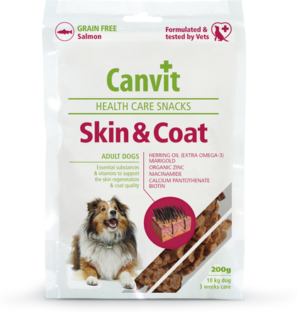 Canvit Health Care Snacks Hundgodis- Hud och Päls 200g