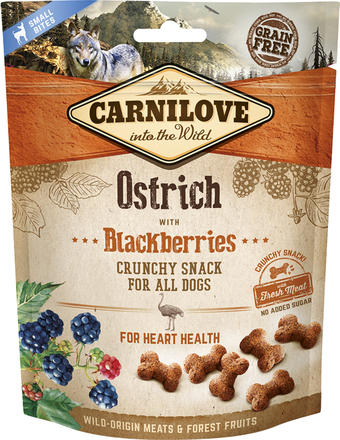 Carnilove Crunchy Snack Ostrich with Blackberries Hundgodis - 200 g