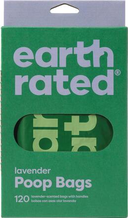 Earth Rated 120 Eco-Friendly Poop Bags With Handles - Lavender