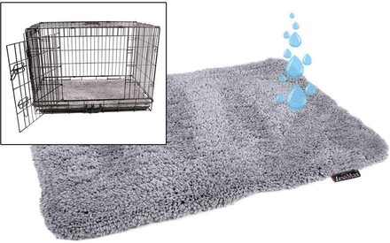 Lex&Max Rug For Car Cage/Cage - Light Grey (89x60 cm)