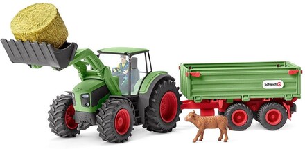 schleich® FARM WORLD Traktor med släp 42379