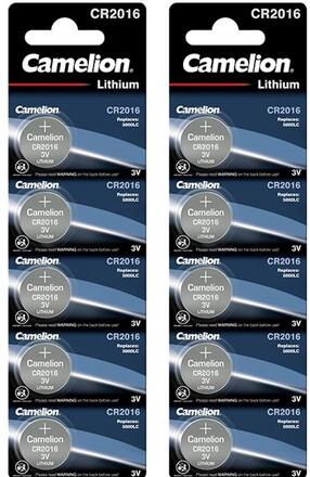Batteri CR2016 10-pack Litium Camelion