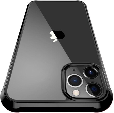 C4U® skal för iPhone 12 / 12 Pro / Mini / 12 Pro Max ShockBlack - Slimmat stötdämpande