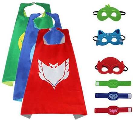 Pyjamashjältarna, PJ masks - Mantel, ögonmask och armband