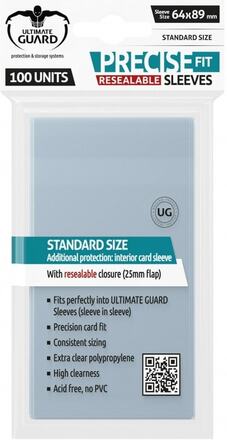 Ultimate Guard Precise-Fit Resealable Sleeves Size 89x64 mm