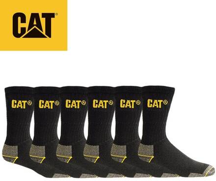 CAT arbetsstrumpor 6 par, 41-45, Caterpillar