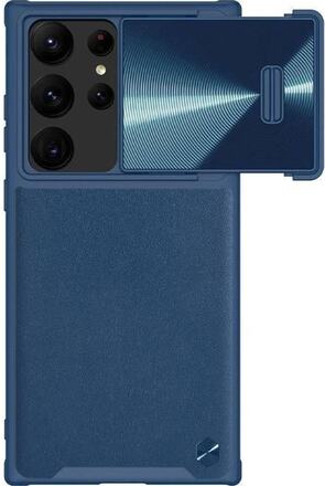 Nillkin CamShield Läderfodral för Samsung Galaxy S23 Ultra (blå)