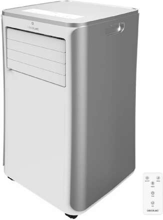 Cecotec 9000 BTU portable air conditioner with remote control.