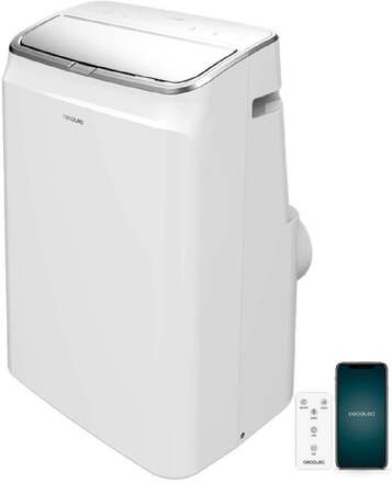 Cecotec Portable air conditioner, 12000 BTU with heating pump and Wi-Fi control. Includes remote control.