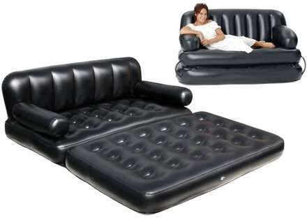 Bestway - uppblåsbar soffa - luftmadrass - 188x152x64 cm - 75054