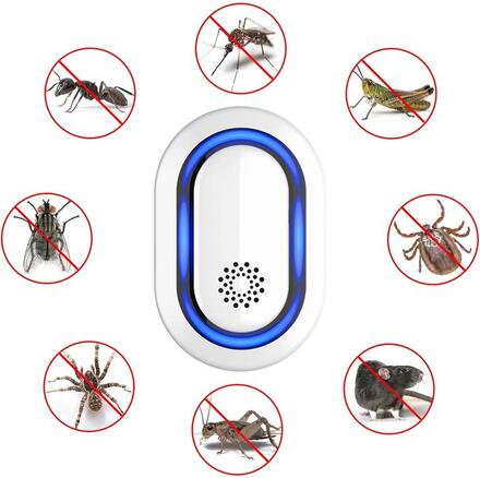Skadedjursbekämpning ultraljud mot insekter sätts i vägguttag