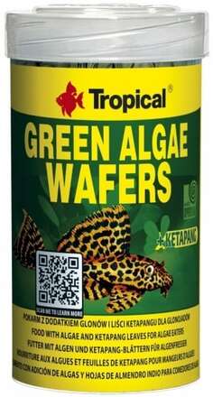 Tropical Green Algae Wafers sjunkande grönsakswafers för fisk 250ml