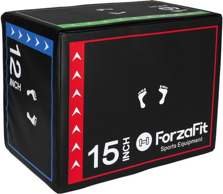 ForzaFit Crossfit Plyo Box - 31 x 40 x 50 cm - Svart