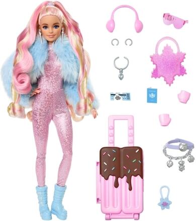 Barbie Travel Barbie Doll with Snow Fashion Barbie Extra Fly