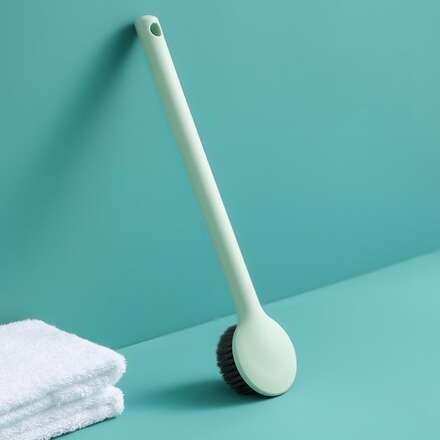 Home Long Handle Soft Hair Shower Brush(Mint Green)