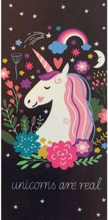 Unicorn Unicorns Are Real Handduk Badlakan 140x70cm