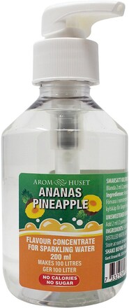 Bordsvattenarom 200 ml Ananas pumpflaska, 100 liter dryck