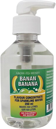 Bordsvattenarom 200 ml Banan pumpflaska, 100 liter dryck