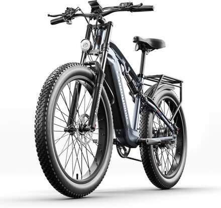 Shengmilo MX05 fullfjädrad elektrisk mountainbike vuxen elcykel BAFANG motor 1000W, maxhastighet 40km/h, 840Wh SAMSUNG batteri, unisex elcykel