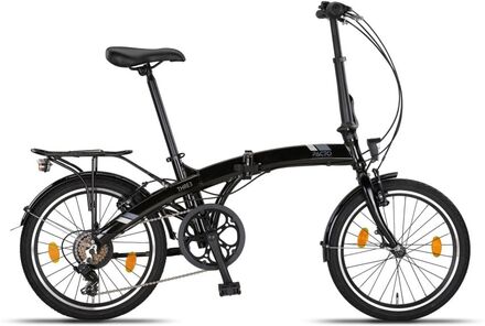 PACTO THREE ihopfällbar cykel aluminium v bromsar shimano 6-växlad holländsk cykel folding bike