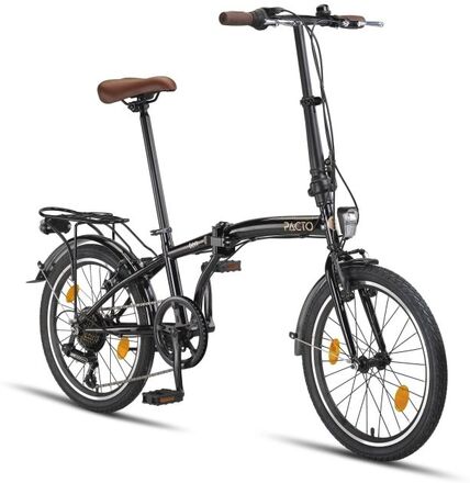 PACTO TEN ihopfällbar cykel stål skivbromsar shimano 6-växlad holländsk cykel folding bike