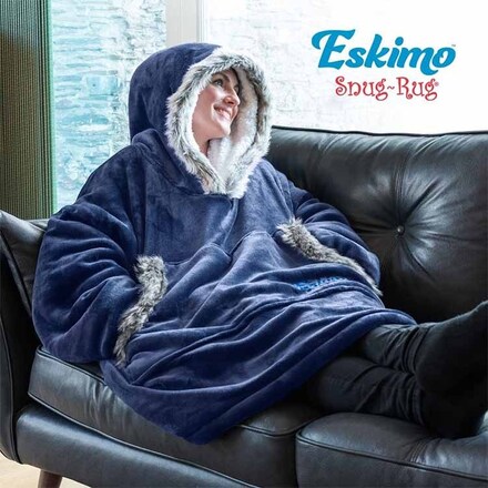 Snug Rug Eskimo Hoodie Blå