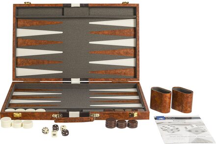 Buffalo backgammon Piping brun 38 x 48 cm