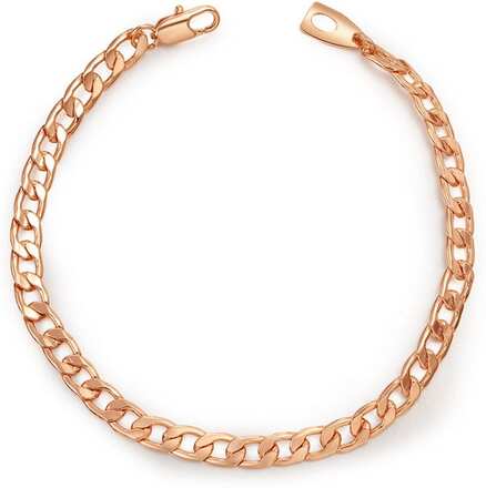 Armband Länk/Kedja i Roséguld 5mm Herrarmband Guld