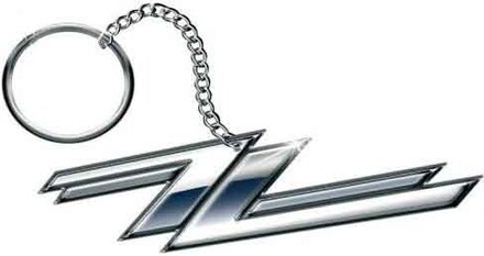 ZZ Top Keychain: Twin Zees Logo