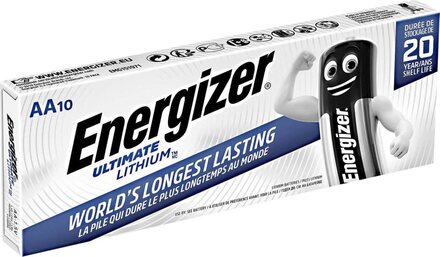 Energizer AA Lithium Batteri 10 pack