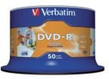 DVD-R VERBATIM 4.7GB Printable 50/fp
