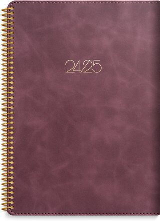 Kalender 24/25 Study A5 Twist burgundy Burde