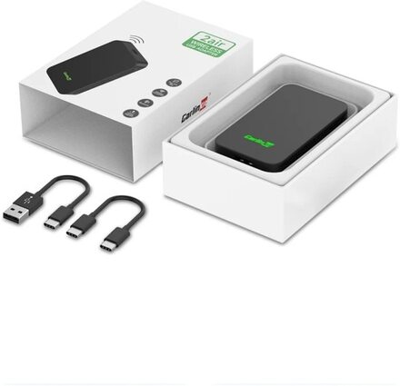 CarlinKit 5.0 Wireless CarPlay Wireless Android Auto Box 2.4G och 5.8Ghz WiFi BT Auto Connect Plug and Play For wired AA CP Cars
