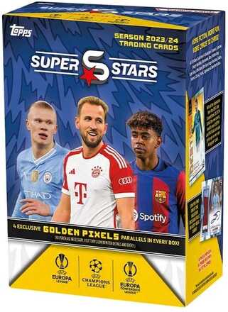 UEFA Champions League Super Stars 2023/24 Trading Cards Value Box *English Version*