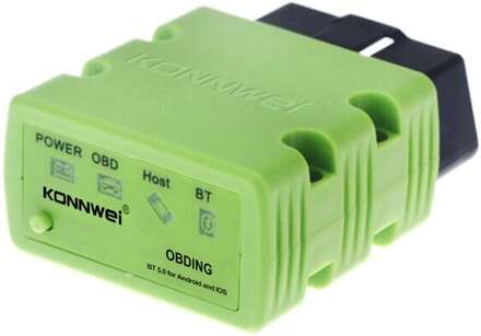 KONNWEI KW902 Bluetooth 5.0 OBD2 Car Fault Diagnostic Scan Tools Support IOS / Android (grön)