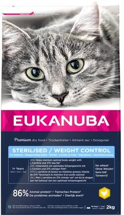 Eukanuba Euk Cat Adult Sterilised/Weight Control 2 kg