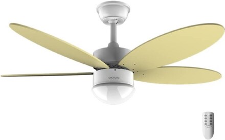 Cecotec 40-W and 42” ceiling fan with DC motor, LED light, remote control, timer, 6 speed settings and 5 reversible blades.