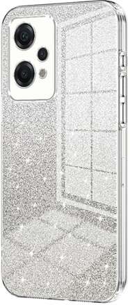 For OnePlus Nord CE 2 Lite 5G Gradient Glitter Powder Electroplated Phone Case(Transparent)