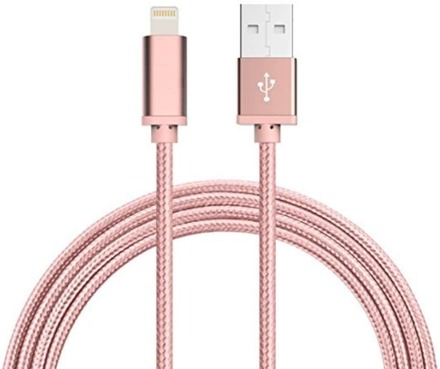 3M Kabel iPhone Laddare Nylon Quick Charge Flera Färger
