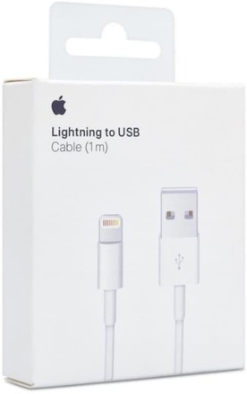 Apple, USB till lightning-kabel, 1m, vit