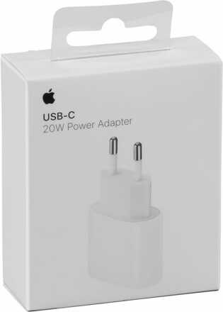 Apple (MHJE3ZM/A) USB-C, Strömadapter, Väggladdare, 20W, Vit